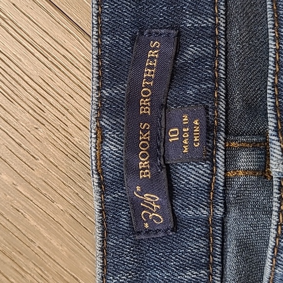 Brooks Brothers 346 Jeans Women's sz 10 Mid Rise Straight Leg Denim Jeans - Picture 6 of 12